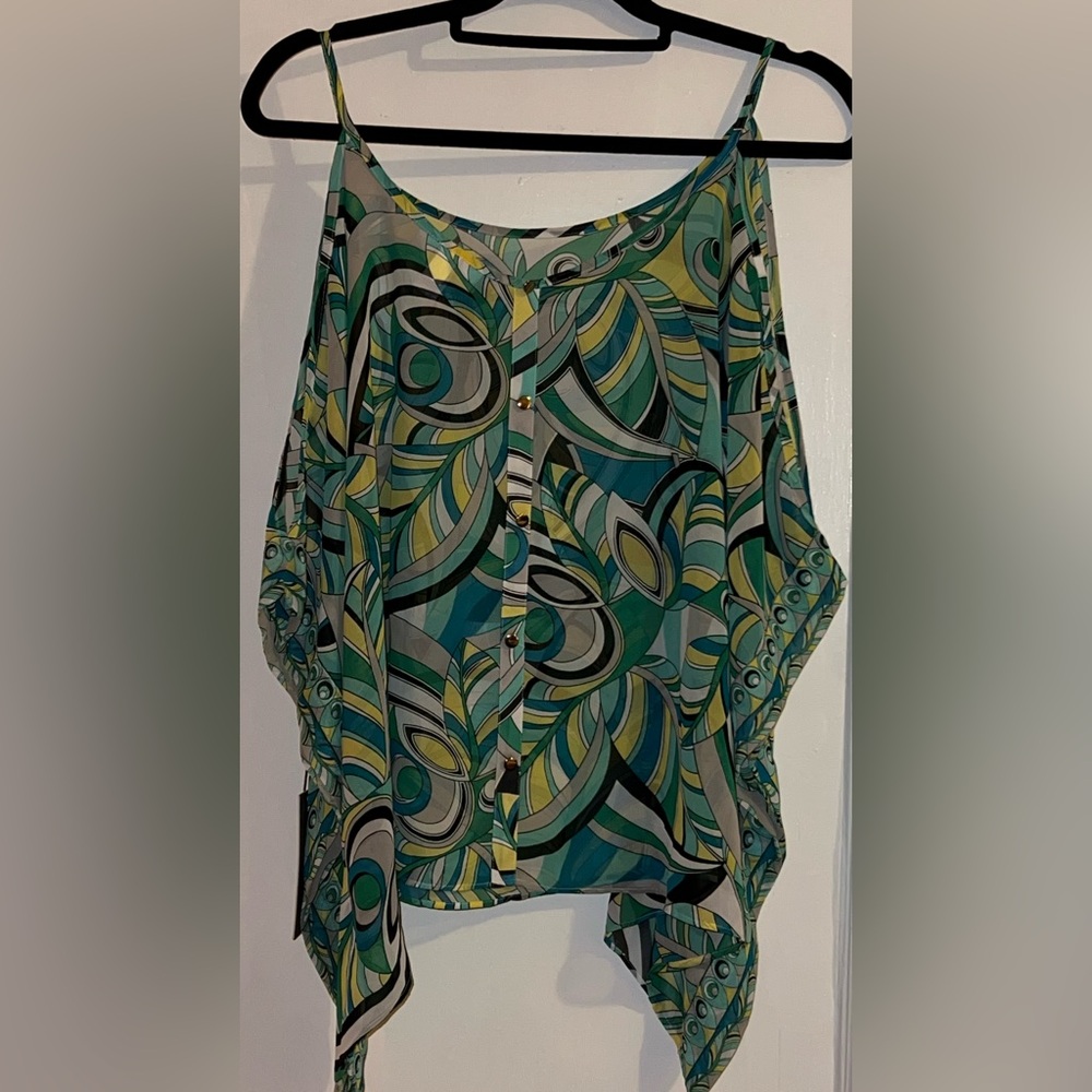 Jennifer Lopez “Haute Tropics” Tank – NWT – XL – Leafy Print